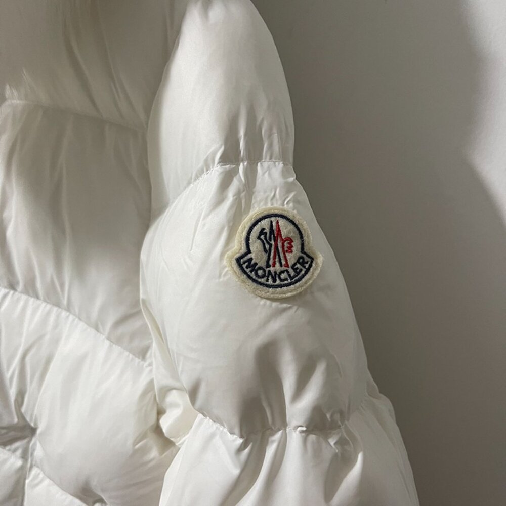 Moncler Boed Hooded Shearling-Trimmed Short Down Jacket - Picture 3 of 11